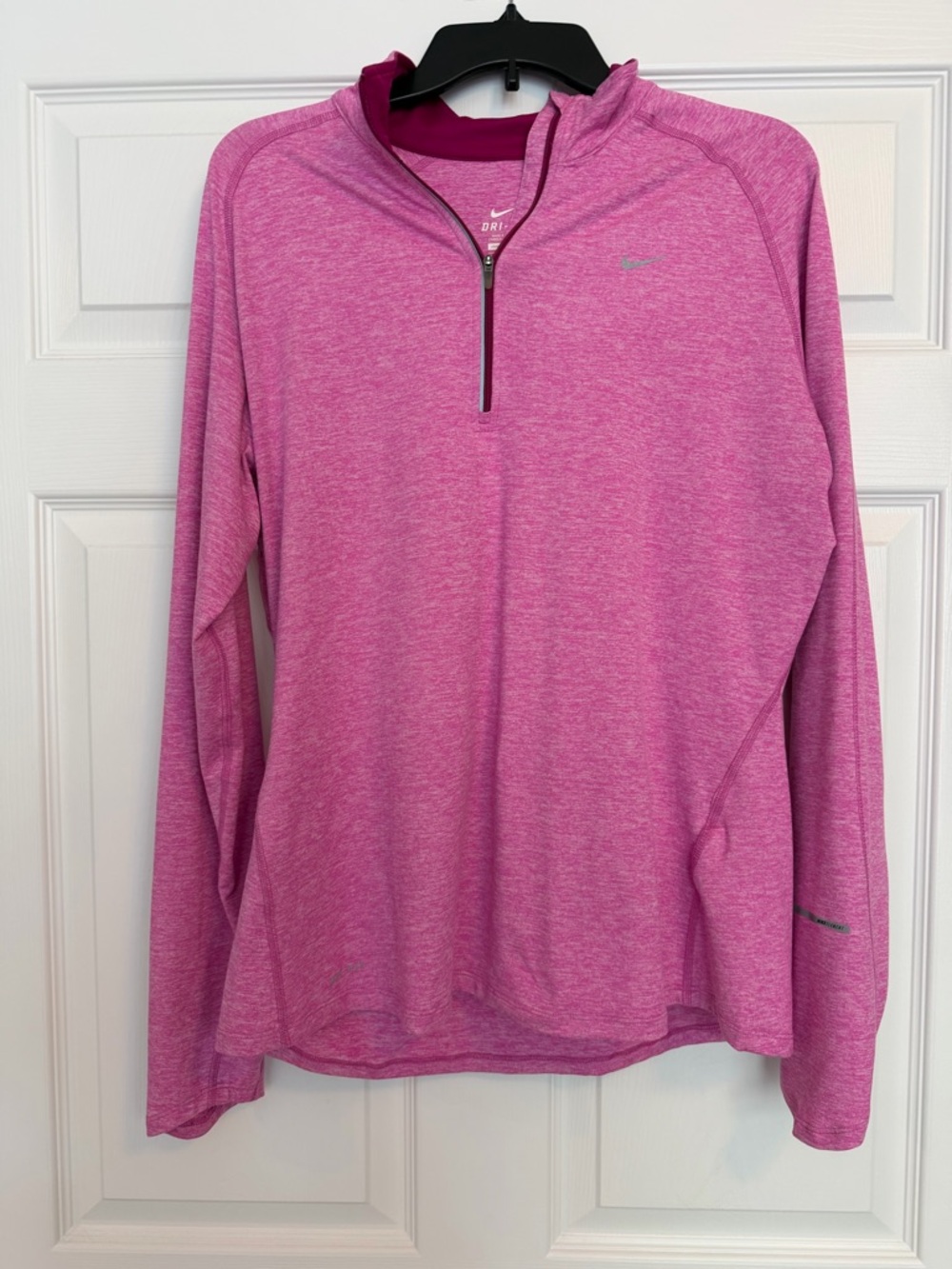 Nike Pink Heather Dri-FIT Half-Zip Pullover